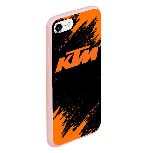 Чехол iPhone 7/8 матовый KTM / 3D-Светло-розовый – фото 2