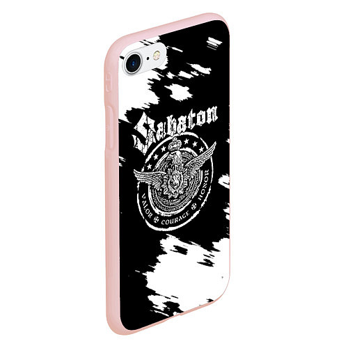 Чехол iPhone 7/8 матовый Sabaton / 3D-Светло-розовый – фото 2