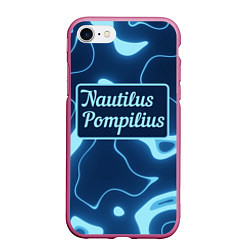 Чехол iPhone 7/8 матовый Наутилус Помпилиус, цвет: 3D-малиновый