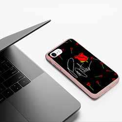 Чехол iPhone 7/8 матовый PAYTON MOORMEIER - ТИКТОК, цвет: 3D-светло-розовый — фото 2