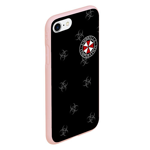 Чехол iPhone 7/8 матовый Umbrella Corp / 3D-Светло-розовый – фото 2