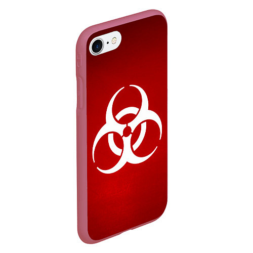 Чехол iPhone 7/8 матовый Plague Inc / 3D-Малиновый – фото 2