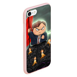 Чехол iPhone 7/8 матовый Eric Cartman, цвет: 3D-светло-розовый — фото 2