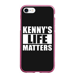 Чехол iPhone 7/8 матовый KENNYS LIFE MATTERS, цвет: 3D-малиновый