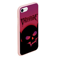 Чехол iPhone 7/8 матовый Bullet For My Valentine, цвет: 3D-светло-розовый — фото 2