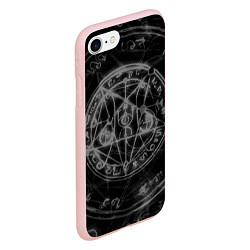 Чехол iPhone 7/8 матовый ПЕНТАГРАММА,, цвет: 3D-светло-розовый — фото 2