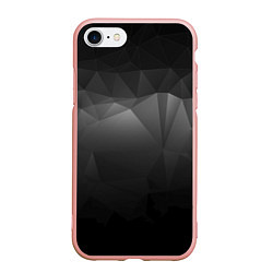 Чехол iPhone 7/8 матовый GRAY GEOMETRY, цвет: 3D-светло-розовый