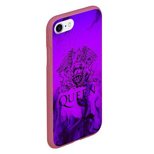 Чехол iPhone 7/8 матовый QUEEN / 3D-Малиновый – фото 2