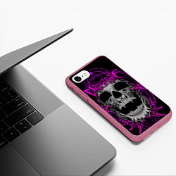 Чехол iPhone 7/8 матовый Bullet For My Valentine, цвет: 3D-малиновый — фото 2
