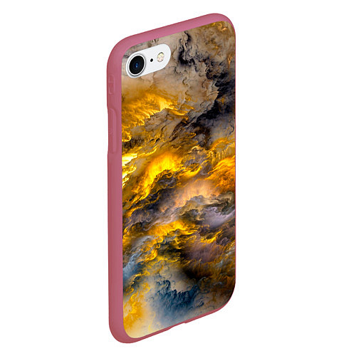 Чехол iPhone 7/8 матовый Shine / 3D-Малиновый – фото 2
