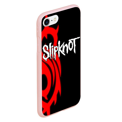 Чехол iPhone 7/8 матовый Slipknot 7 / 3D-Светло-розовый – фото 2