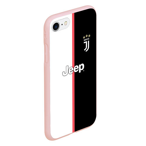 Чехол iPhone 7/8 матовый Форма Ronaldo / 3D-Светло-розовый – фото 2