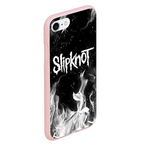 Чехол iPhone 7/8 матовый SLIPKNOT / 3D-Светло-розовый – фото 2