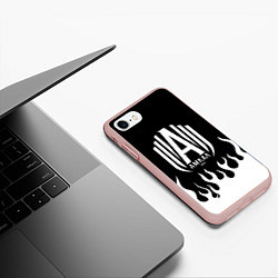 Чехол iPhone 7/8 матовый Амкал, цвет: 3D-светло-розовый — фото 2