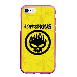 Чехол iPhone 7/8 матовый The Offspring, цвет: 3D-малиновый