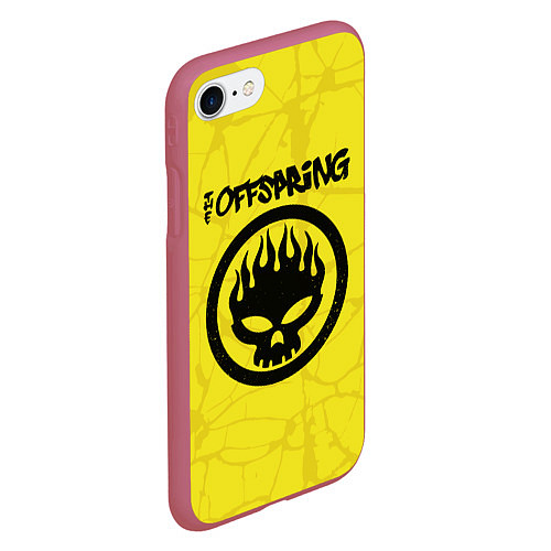 Чехол iPhone 7/8 матовый The Offspring / 3D-Малиновый – фото 2