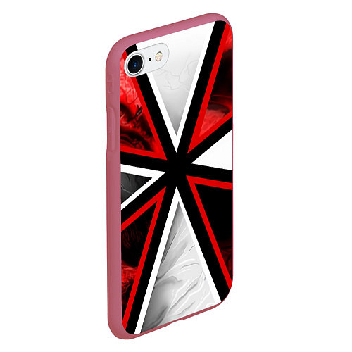 Чехол iPhone 7/8 матовый UMBRELLA CORP / 3D-Малиновый – фото 2