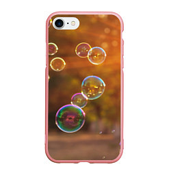 Чехол iPhone 7/8 матовый Мыльные пузыри, цвет: 3D-баблгам