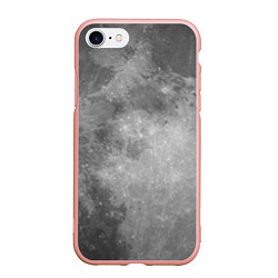 Чехол iPhone 7/8 матовый ЛУНА, цвет: 3D-светло-розовый
