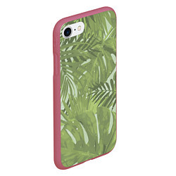 Чехол iPhone 7/8 матовый Я из джунглей, цвет: 3D-малиновый — фото 2