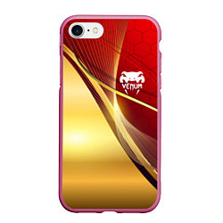 Чехол iPhone 7/8 матовый VENUM, цвет: 3D-малиновый