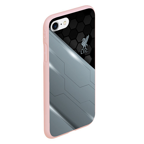 Чехол iPhone 7/8 матовый Liverpool FC / 3D-Светло-розовый – фото 2
