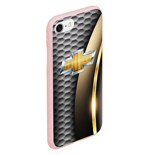 Чехол iPhone 7/8 матовый CHEVROLET / 3D-Светло-розовый – фото 2