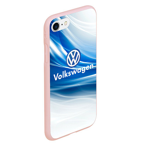 Чехол iPhone 7/8 матовый Volkswagen / 3D-Светло-розовый – фото 2