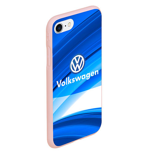 Чехол iPhone 7/8 матовый Volkswagen / 3D-Светло-розовый – фото 2