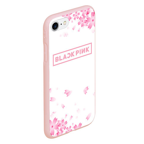 Чехол iPhone 7/8 матовый BLACKPINK / 3D-Светло-розовый – фото 2