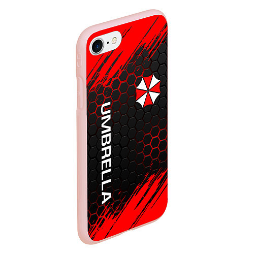 Чехол iPhone 7/8 матовый UMBRELLA CORP / 3D-Светло-розовый – фото 2