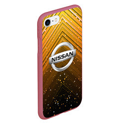 Чехол iPhone 7/8 матовый NISSAN, цвет: 3D-малиновый — фото 2