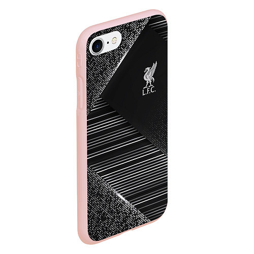 Чехол iPhone 7/8 матовый Liverpool F C / 3D-Светло-розовый – фото 2