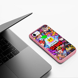 Чехол iPhone 7/8 матовый BRAWL STARS SPROUT, цвет: 3D-баблгам — фото 2
