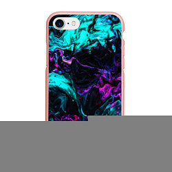 Чехол iPhone 7/8 матовый ABSTRACT, цвет: 3D-светло-розовый