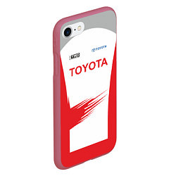 Чехол iPhone 7/8 матовый Toyota Driver, цвет: 3D-малиновый — фото 2