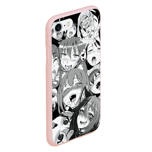 Чехол iPhone 7/8 матовый АХЕГАО / 3D-Светло-розовый – фото 2