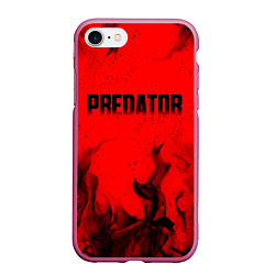 Чехол iPhone 7/8 матовый PREDATOR, цвет: 3D-малиновый