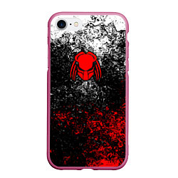 Чехол iPhone 7/8 матовый Predator, цвет: 3D-малиновый
