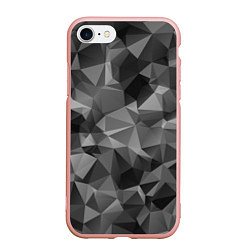 Чехол iPhone 7/8 матовый СОВРЕМЕННЫЙ КАМУФЛЯЖ, цвет: 3D-светло-розовый