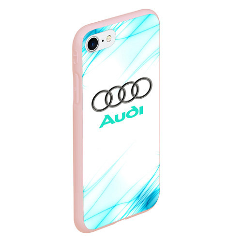 Чехол iPhone 7/8 матовый Audi / 3D-Светло-розовый – фото 2