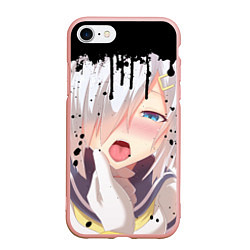 Чехол iPhone 7/8 матовый AHEGAO, цвет: 3D-светло-розовый