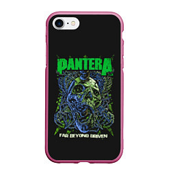Чехол iPhone 7/8 матовый PANTERA, цвет: 3D-малиновый