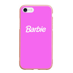 Чехол iPhone 7/8 матовый Barbie, цвет: 3D-светло-розовый