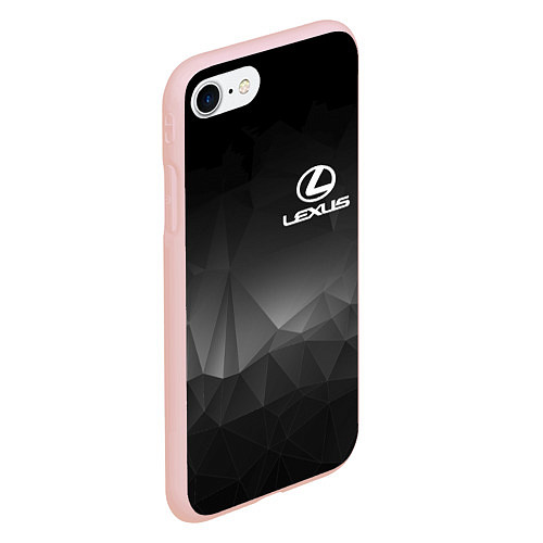 Чехол iPhone 7/8 матовый LEXUS / 3D-Светло-розовый – фото 2