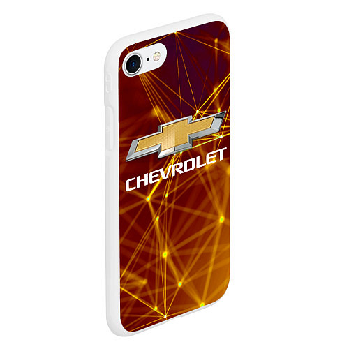 Чехол iPhone 7/8 матовый Chevrolet / 3D-Белый – фото 2