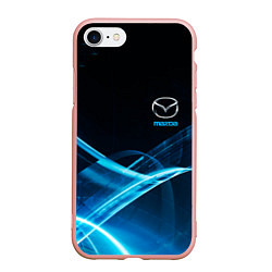 Чехол iPhone 7/8 матовый MAZDA, цвет: 3D-светло-розовый