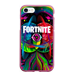 Чехол iPhone 7/8 матовый TRAVIS SCOTT X FORTNITE, цвет: 3D-малиновый