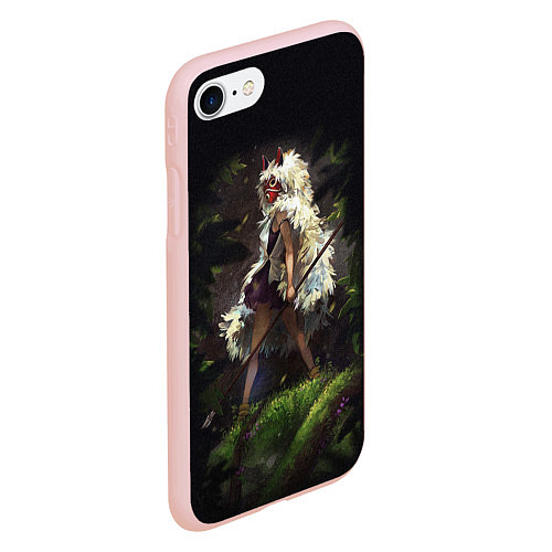 Чехол iPhone 7/8 матовый Принцесса Мононоке / 3D-Светло-розовый – фото 2