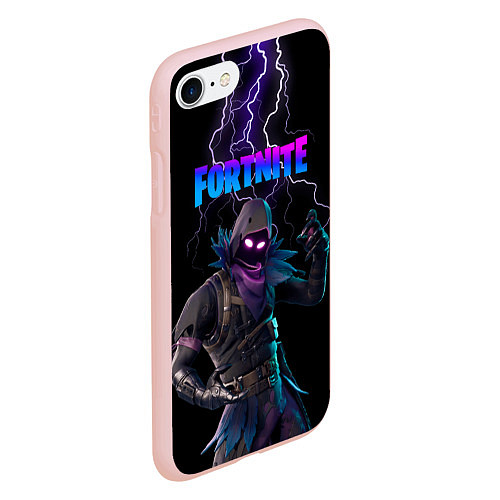 Чехол iPhone 7/8 матовый Raven Fortnite / 3D-Светло-розовый – фото 2